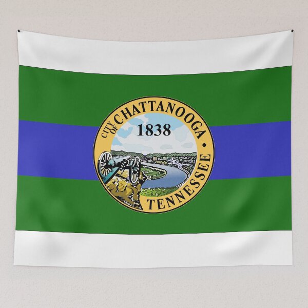 Item preview, Chattanooga Flag - Tennessee Scenic City & Mountain Pride designed and sold by NTGUILTY.