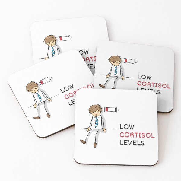 Item preview, High Cortisol Levels Funny Stress Humor – Burnout Office Worker Design designed and sold by ArcticFoxStudio.