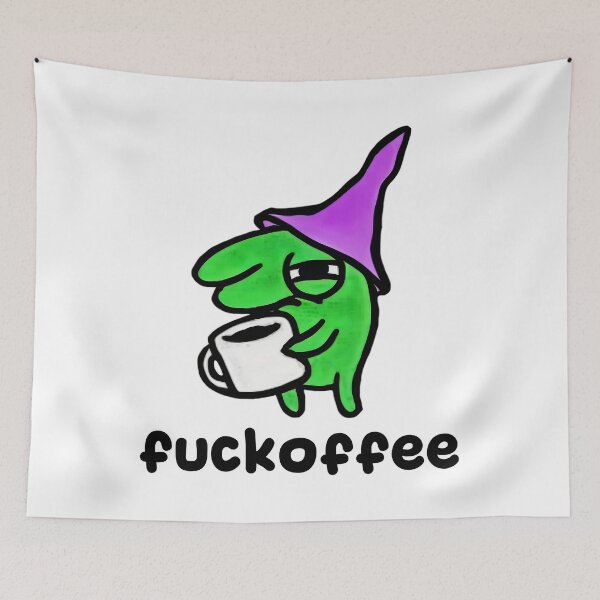 Item preview, Fuckoffe - Funny Smiling Friends Glep Coffee Humor Meme designed and sold by Mado Shop.