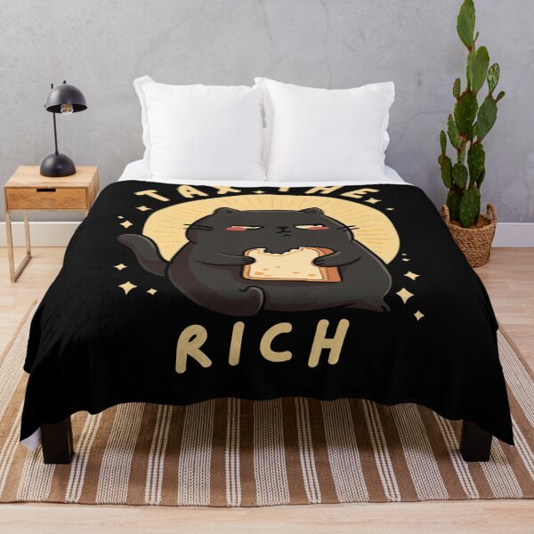 Item preview, Tax The Rich Broke Black Cat Eating Bread Funny Anti Capitalism Cat designed and sold by Region.