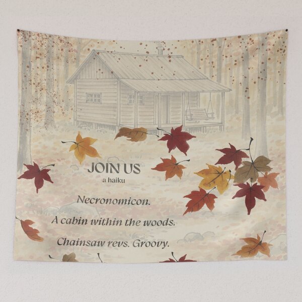 Item preview, Join us - A Haiku (WITH TITLE) designed and sold by Talking Threads.
