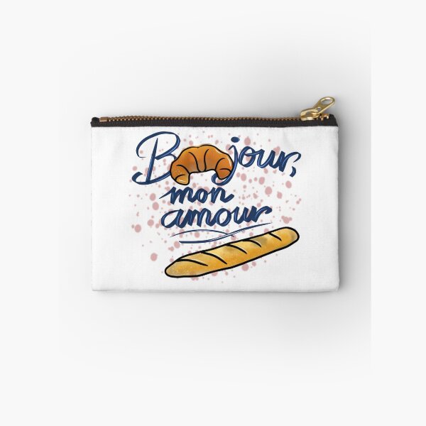 Item preview, Bonjour Mon Amour Croissant – Cute French Bakery Romantic Design designed and sold by ForcePrint.