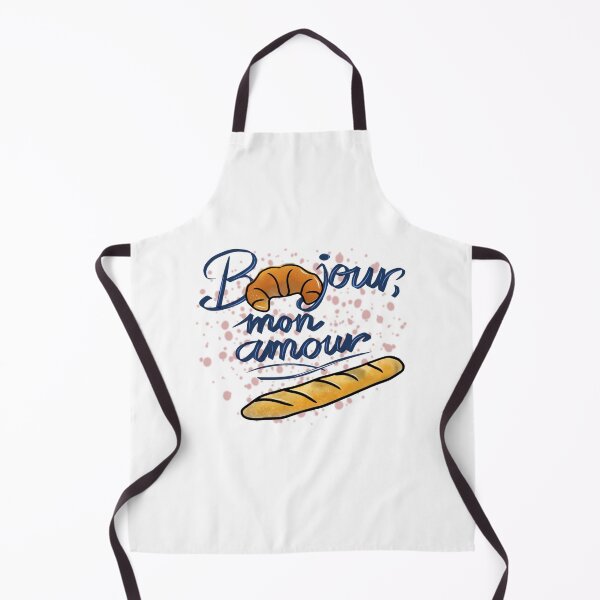 Item preview, Bonjour Mon Amour Croissant – Cute French Bakery Romantic Design designed and sold by ForcePrint.