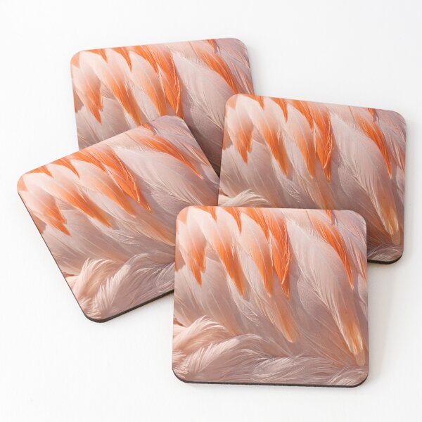 Item preview, Flamingo Feather Texture – Tropical Pink Bird Aesthetic Nature Art designed and sold by chihuahuashower.