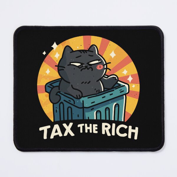 Item preview, Tax The Rich Broke Black Cat Dumpster Life Funny Anti Work Cat designed and sold by Region.