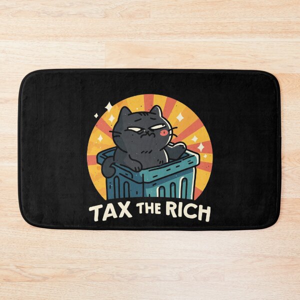 Item preview, Tax The Rich Broke Black Cat Dumpster Life Funny Anti Work Cat designed and sold by Region.