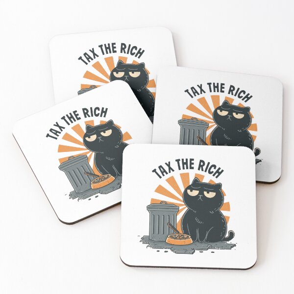 Item preview, Tax The Rich Dumpster Cat Funny Anti Capitalism Black Cat Design designed and sold by Region.