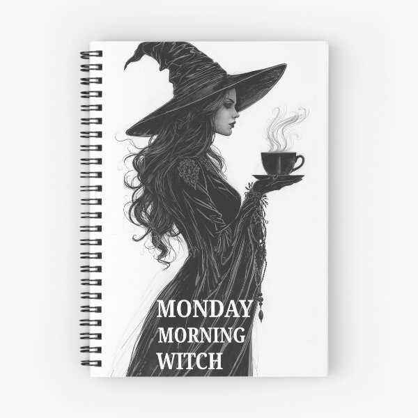 Item preview, Monday morning witch coffee mood designed and sold by BlondeBalance.