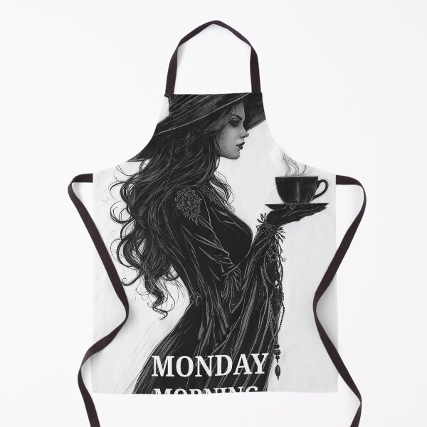 Item preview, Monday morning witch coffee mood designed and sold by BlondeBalance.