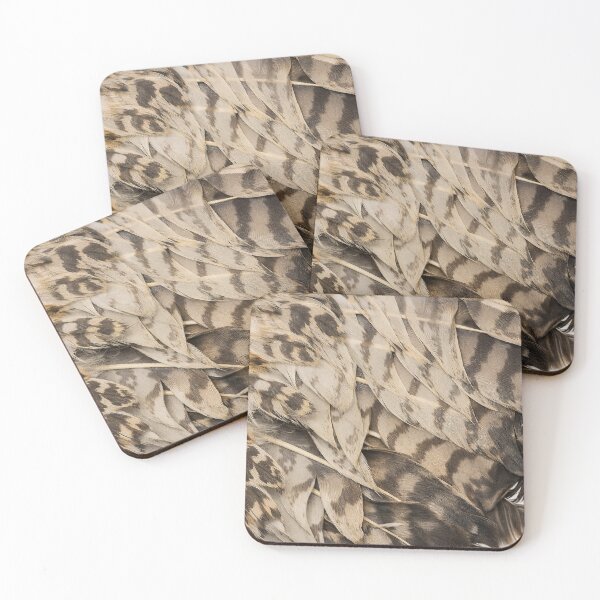 Item preview, Owl Feather Texture – Natural Bird Feather Pattern Wildlife Macro Art designed and sold by chihuahuashower.