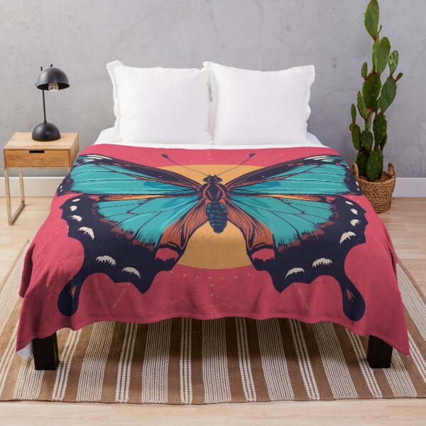 Artikelvorschau, Blauer Schmetterling entworfen und verkauft von Retro-Bloom.