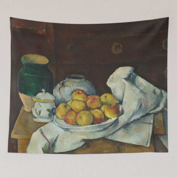 Item preview, Still Life With Commode by Paul Cézanne: Post Impressionist Fine Art Print designed and sold by artofuniverse.