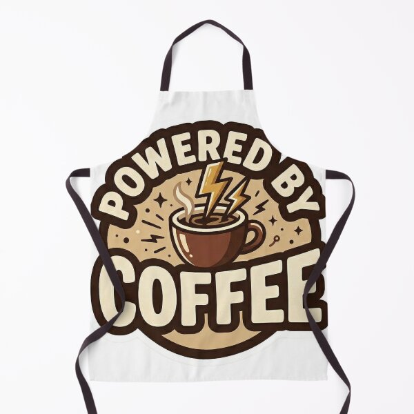 Item preview, Powered by Coffee Funny Retro Caffeine Energy Sticker designed and sold by WildSays.