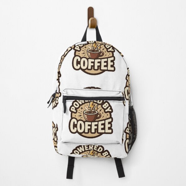 Item preview, Powered by Coffee Funny Retro Caffeine Energy Sticker designed and sold by WildSays.