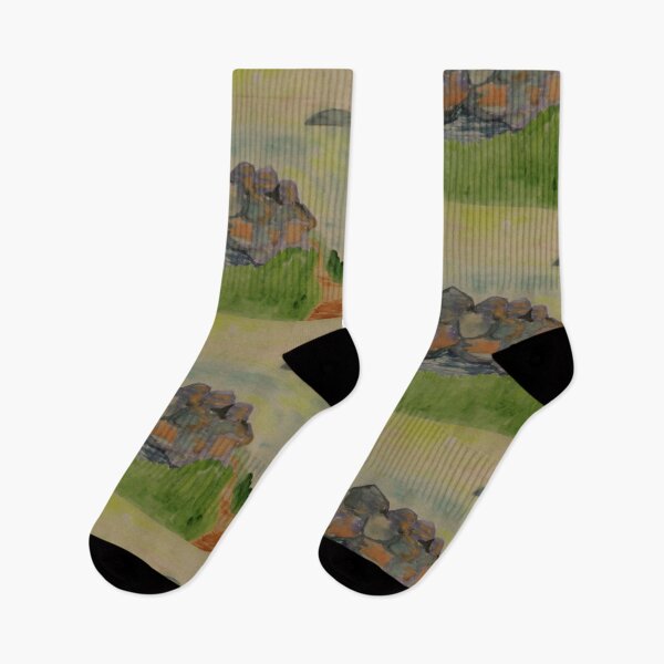 Item preview, Tobizina Cape Lighthouse Watercolor. Russky Island, Vladivostok Coastal Landscape designed and sold by Cvetok.