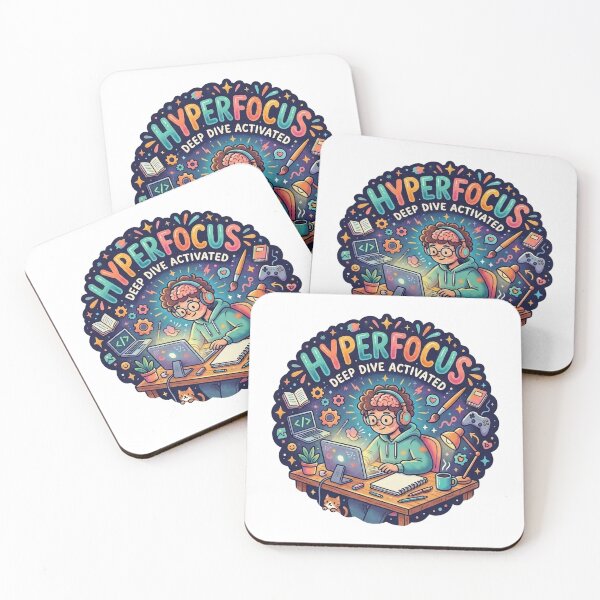Item preview, Hyperfocus Deep Dive Activated Funny ADHD Sticker | ADHD Brain Gift | Neurodivergent Art designed and sold by ti-dri.