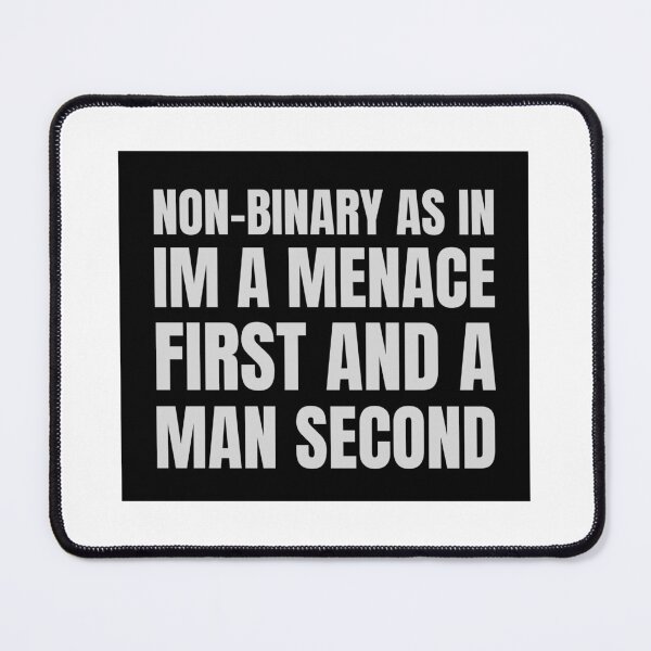 Item preview, Menace first, man second designed and sold by oops-ink.