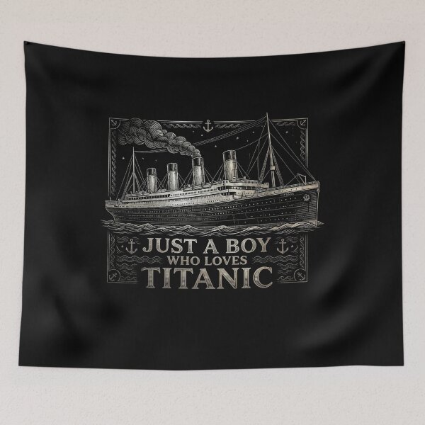Item preview, Titanic lover blueprint design for boy who loves RMSTitanic designed and sold by NewRedLady.