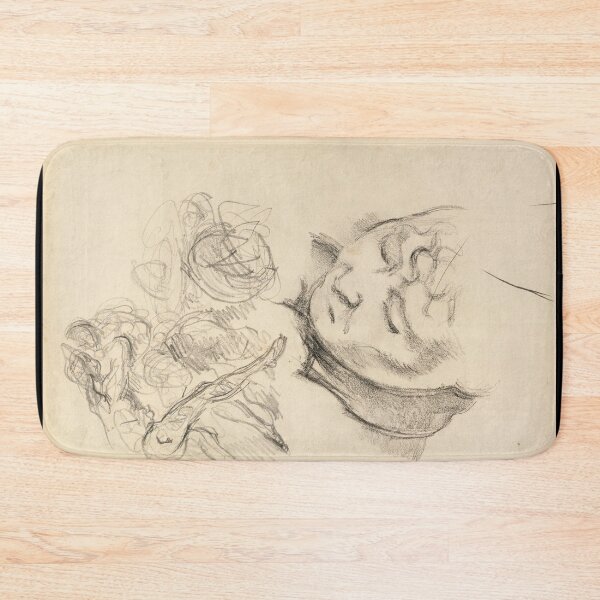 Item preview, Studies Including Madame Cezanne by Paul Cézanne: Minimalist Sketch Portrait Poster designed and sold by artofuniverse.