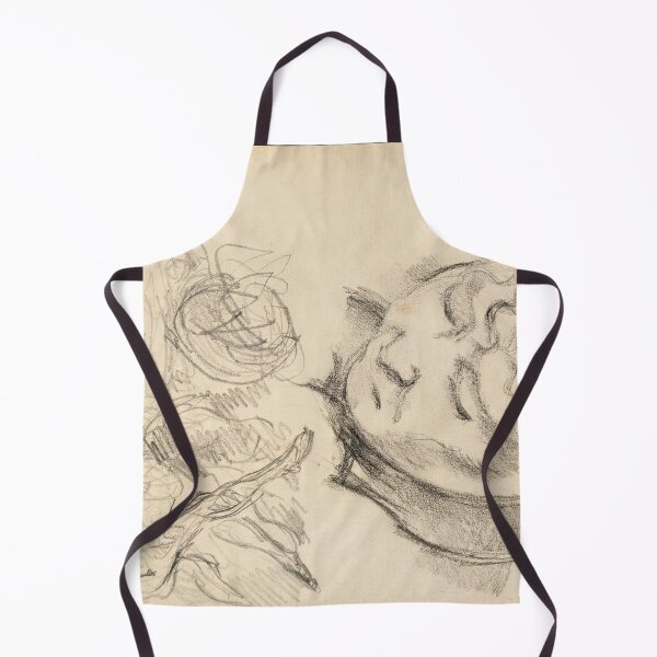 Item preview, Studies Including Madame Cezanne by Paul Cézanne: Minimalist Sketch Portrait Poster designed and sold by artofuniverse.