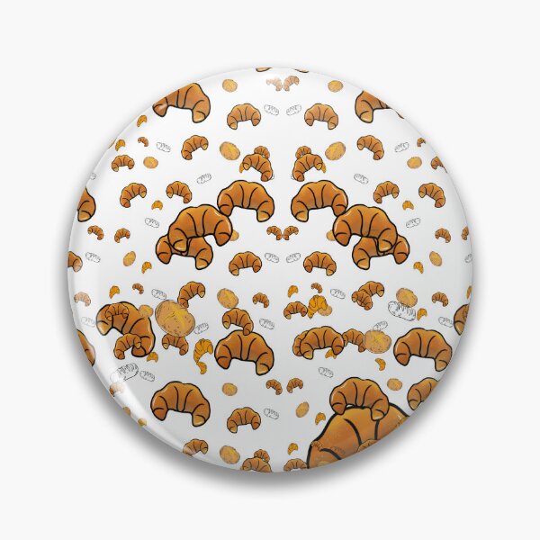 Item preview, Croissant Pattern – Cute French Bakery Pastry Aesthetic Design designed and sold by ForcePrint.