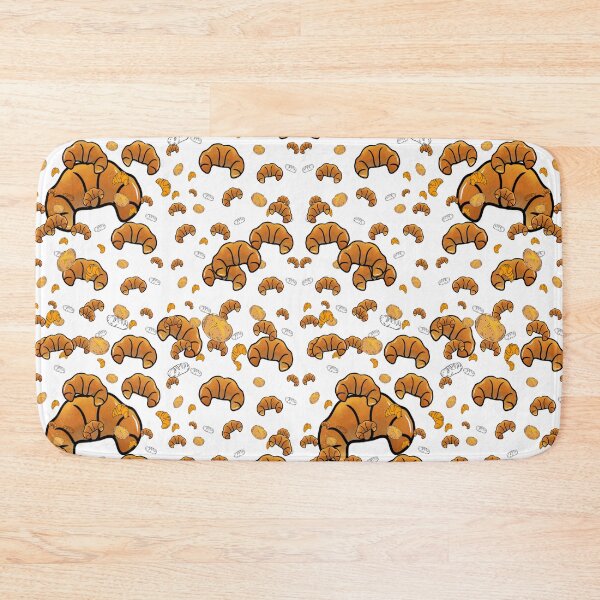 Item preview, Croissant Pattern – Cute French Bakery Pastry Aesthetic Design designed and sold by ForcePrint.