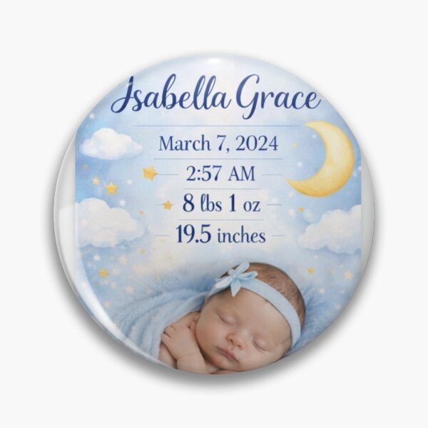 Item preview, Personalized Baby Birth Stats Poster – Custom Newborn Name Print – Birth Announcement Nursery Wall Art – Baby Girl Birth Details Poster designed and sold by ArtByKapil.