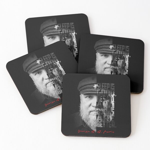 Item preview, George R.R. Martin Split Face Quote Poster designed and sold by Enea Kelo.