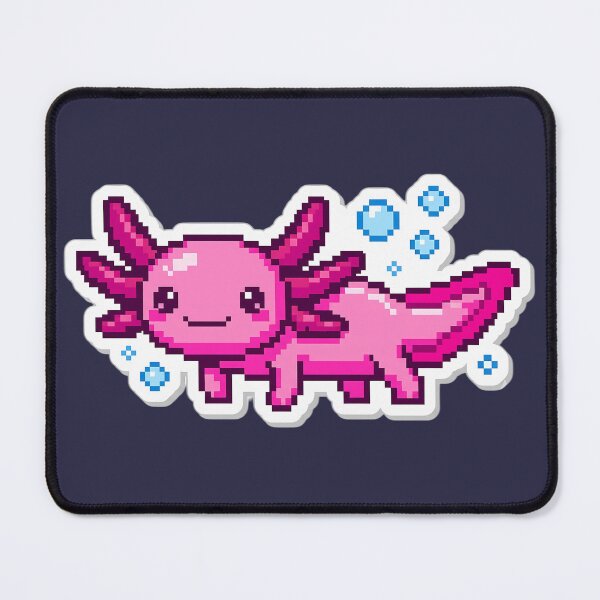 Item preview, Cute Kawaii Pixel Art Pink Axolotl Gamer designed and sold by PixelAlchemyHQ.