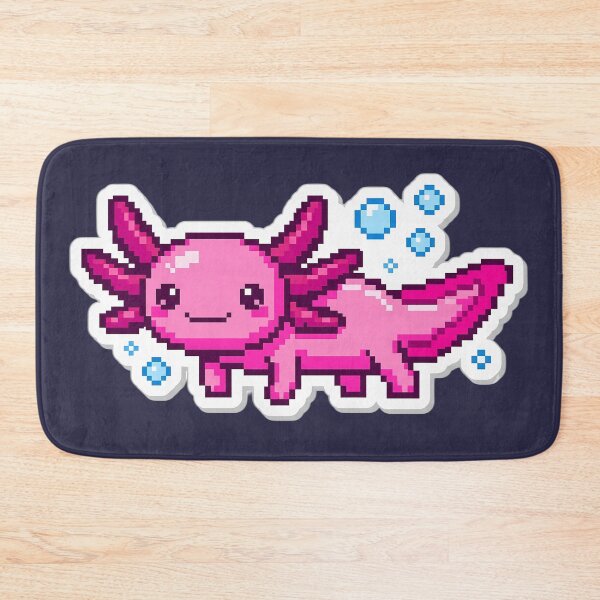 Item preview, Cute Kawaii Pixel Art Pink Axolotl Gamer designed and sold by PixelAlchemyHQ.
