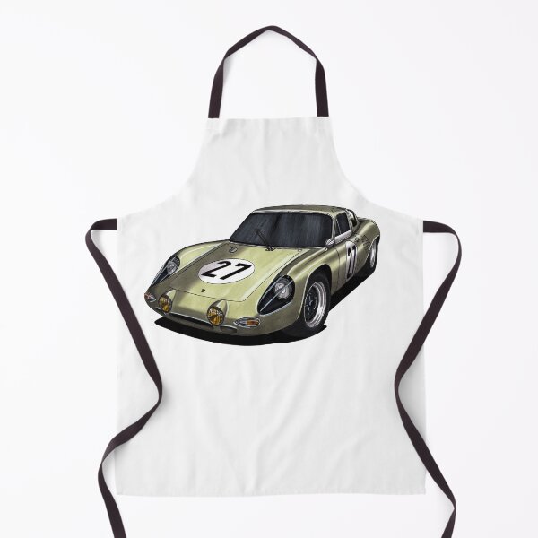 Item preview, Exclusive classic drawing legendary germany gray racing car 718 GTR Le Mans Coupe with flat air cooled engine designed and sold by Cars23.