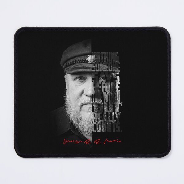 Item preview, George R.R. Martin Split Face Quote Poster designed and sold by Enea Kelo.