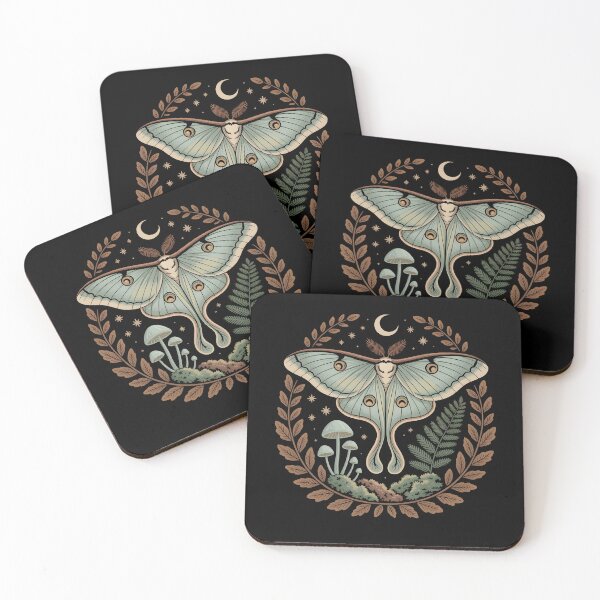 Item preview, Vintage Luna Moth & Forest Flora Celestial Illustration designed and sold by aga4kids.