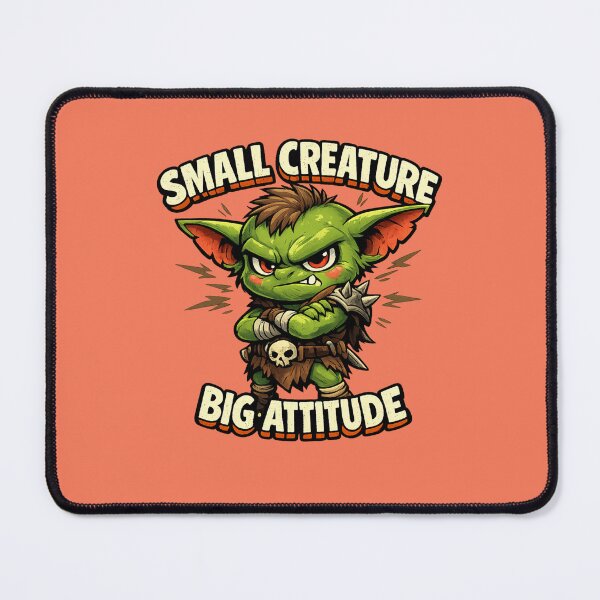 Item preview, Small Creature, Big Attitude – Cute Watercolor Goblin Minimalist Cartoon designed and sold by Nusha Creations.