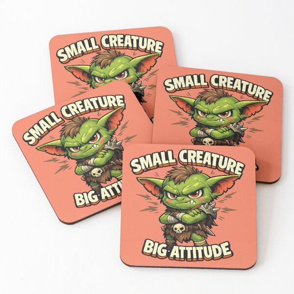 Item preview, Small Creature, Big Attitude – Cute Watercolor Goblin Minimalist Cartoon designed and sold by Nusha Creations.