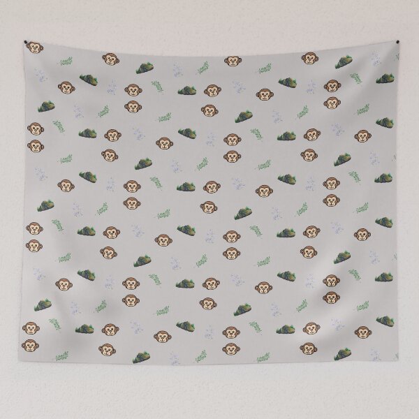 Item preview, Baby Monkey Rocks Flowers Plants Animal Stickers Prints Posters Wall Art Magnet Home Coffee Cup Decoration TShirt Stationary Notebook Magnet Hat Kitchen Work School Office Redbubble Shop designed and sold by Saritas Boutique Shop.