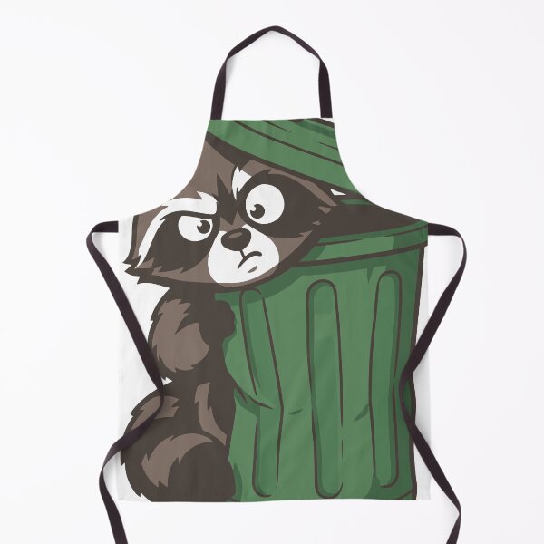 Item preview, A cautious raccoon carefully observing the world from behind a trash can. The design captures the funny and curious personality often associated with raccoons.1 designed and sold by Dejbar.