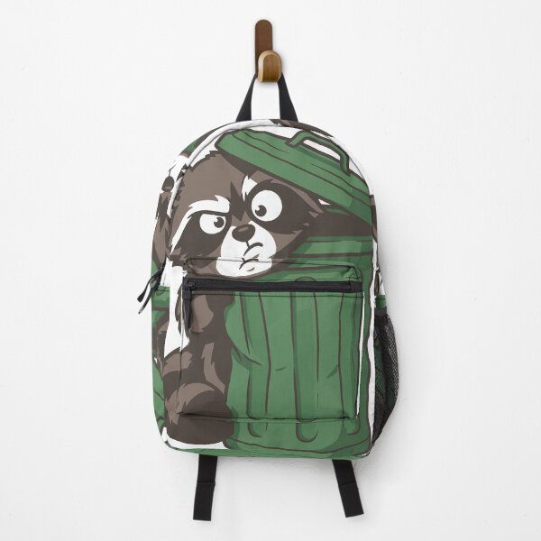 Item preview, A cautious raccoon carefully observing the world from behind a trash can. The design captures the funny and curious personality often associated with raccoons.1 designed and sold by Dejbar.