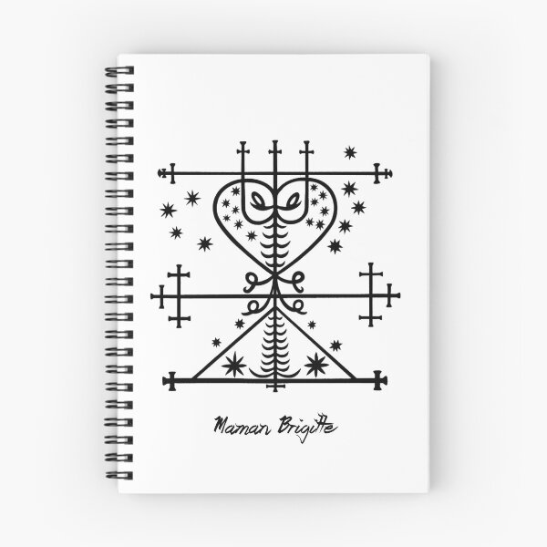 Item preview, Maman Brigitte Veve · Haitian Vodou Sacred Symbol - Calligraphy designed and sold by Atropa Parcae.
