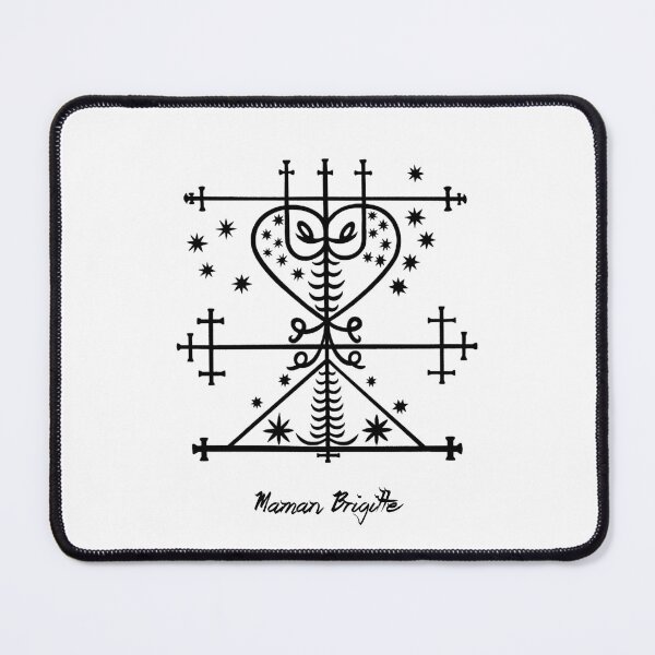 Item preview, Maman Brigitte Veve · Haitian Vodou Sacred Symbol - Calligraphy designed and sold by Atropa Parcae.