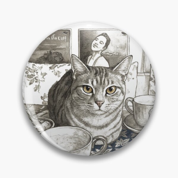 Item preview, Cat in Zeno Cafe, Kyoto designed and sold by feldenstein.