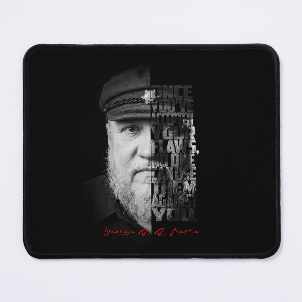 Item preview, George R.R. Martin Split Face Quote Poster designed and sold by Enea Kelo.