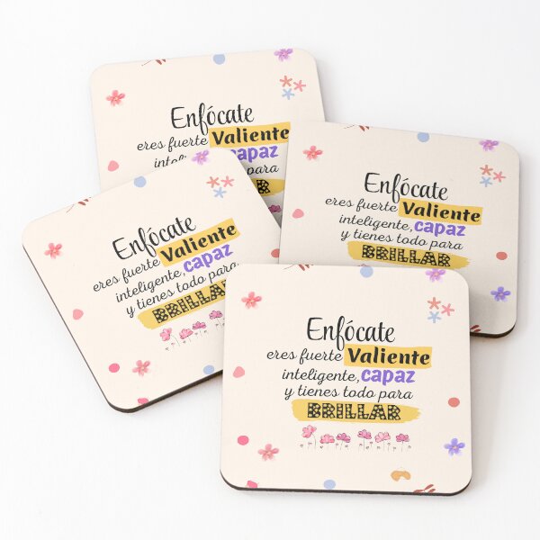 Item preview, Inspirational Spanish Quote: Strong, Brave, and Bright designed and sold by Nubesss.