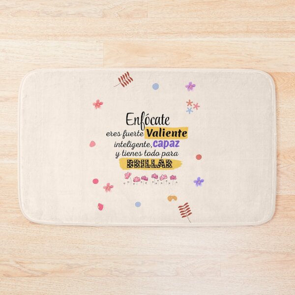 Item preview, Inspirational Spanish Quote: Strong, Brave, and Bright designed and sold by Nubesss.