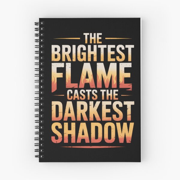Item preview, The Brightest Flame Casts the Darkest Shadow Typography designed and sold by Enea Kelo.