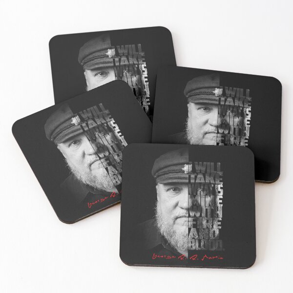 Item preview, George R.R. Martin Split Face Quote Poster designed and sold by Enea Kelo.