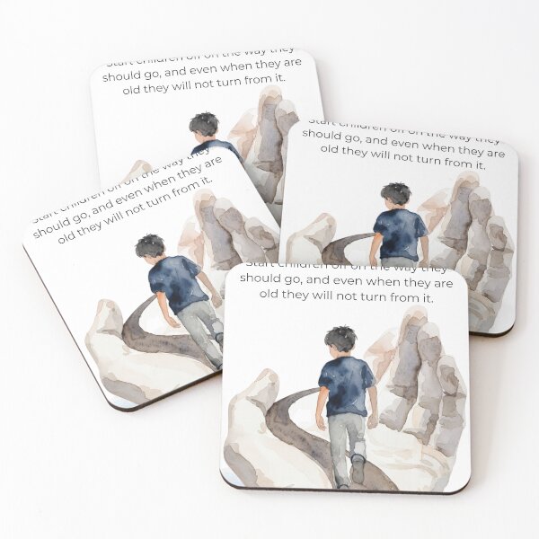 Item preview, Train Up a Child - Proverbs 22:6 - Bible Verse Design designed and sold by MoriaStore.