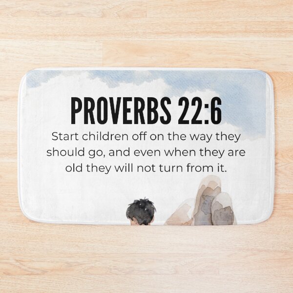 Item preview, Train Up a Child - Proverbs 22:6 - Bible Verse Design designed and sold by MoriaStore.
