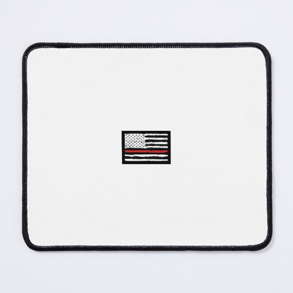 Item preview, Distressed thin red line American firefighter flag logo designed and sold by Westwoods Apparel .