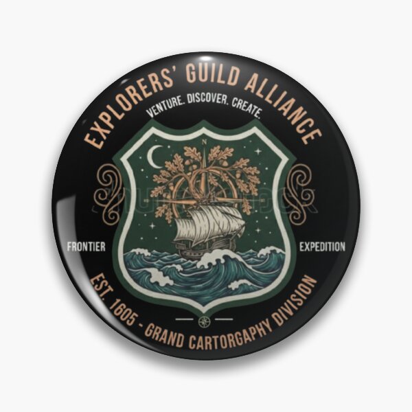 Item preview, Explorers’ Guild Alliance – Venture, Discover, Create designed and sold by Dogandesighn.